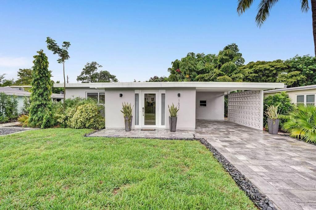 Stylish Tropical Oasis Hot Tub Pool Bbq Villa Fort Lauderdale Exterior photo